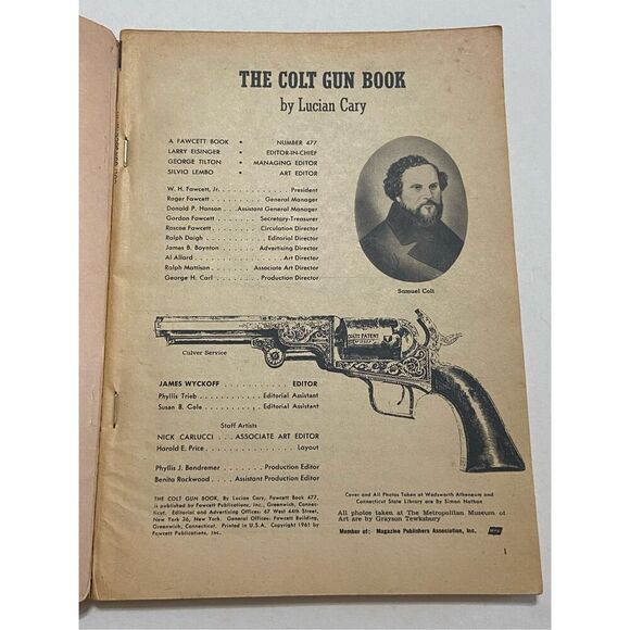 THE COLT GUN BOOK by Lucian Cary, 1961, Illustrated - Picture 8 of 13